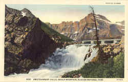 Swiftcurrent Falls, Gould Mountain Glacier National Park, MT Postcard Postcard