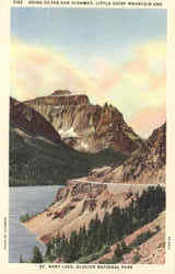 Going To-The-Sun Highway, Little Chief Mountain and St. Mary Lake Glacier National Park, MT Postcard Postcard