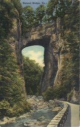 Natural Bridge Virginia Postcard Postcard