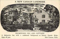 A New Canaan Landmark, Holmewood Inn And Cottages Postcard