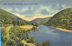 Pine Creek Near Cedar Run Grand Canyon National Park, PA Postcard Postcard