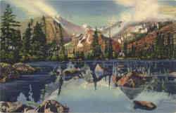 Bear Lake and Glacier Gorge Postcard