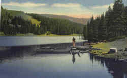 Twin Lakes on Grand Mesa Grand Mesa national Forest, CO Postcard Postcard