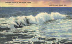 Dancing Waves on the Rolling Ocean Postcard