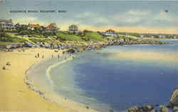 Headrock Beach Rockport, MA Postcard Postcard