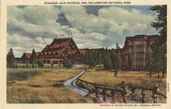 Old Faithful Inn Yellowstone National Park, WY Postcard Postcard