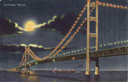 Mackinac Bridge Postcard