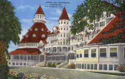 Hotel Del Coronado California Postcard Postcard