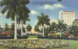 View of Bayfront Park, Foot of Flagler Street Miami, FL Postcard Postcard