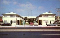 Loma Manor Motel And Apartments, 1518 Rosecrans Point Loma Postcard