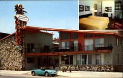 Hollywood Downtowner Motel, 5601 Hollywood Boulevard California Postcard Postcard