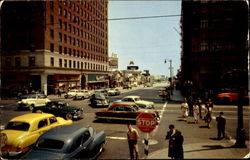 Hollywood And Vine California Postcard Postcard