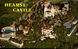 Aerial Of Hearst Castle Cambria, CA Postcard Postcard