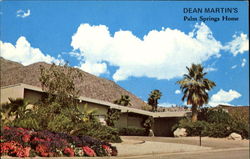 Dean Martin's Palm Springs Home California Postcard Postcard