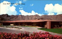 Lucy Ball's Palm Springs Home California Postcard Postcard