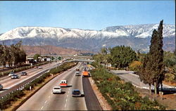 Snow Covered San Bernardino Mountain Range Scenic, CA Postcard Postcard