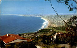 Looking North Along The Coast From The Palos Verdes Hills Postcard