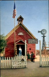 The Little Red School House Postcard