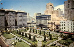 Union Square San Francisco, CA Postcard Postcard