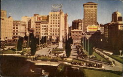 Union Square San Francisco, CA Postcard Postcard