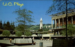 Student Union Plaza, University of California Postcard