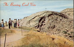 The Burning Coal Vein North Dakota Postcard Postcard