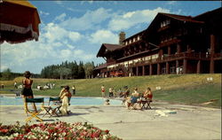 Swimming Pool Glacier Park Lodge Glacier National Park Postcard Postcard