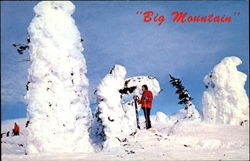 Big Mountain Snow Ghosts Whitefish, MT Postcard Postcard