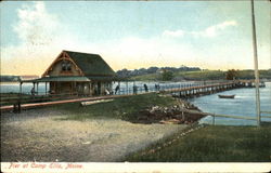 Pier At Camp Ellis Postcard