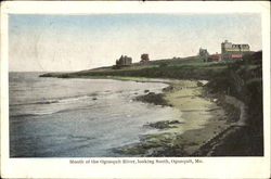 Mouth Of The Ogunquit River Maine Postcard Postcard