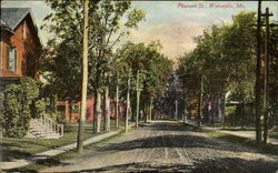 Pleasant St Waterville, ME Postcard Postcard