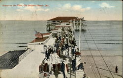 Scene On The Pier Postcard