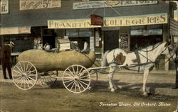 Peanutine Wagon 5c Postcard