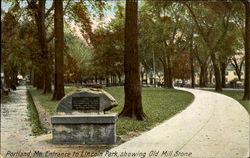 Entrance To Lincoln Park Postcard