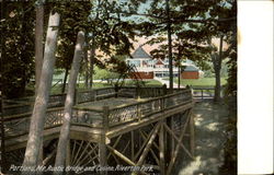 Rustic Bridge And Casino, Riverton Park Portland, ME Postcard Postcard