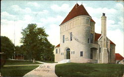 Public Library Bath, ME Postcard Postcard