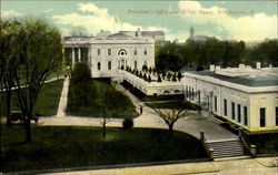 President's Office And White House Postcard