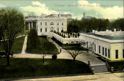 President's Office And White House Washington, DC Washington DC Postcard Postcard