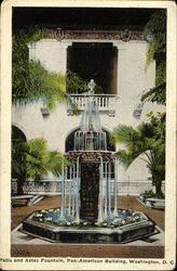 Patio And Aztec Fountain Washington, DC Washington DC Postcard Postcard