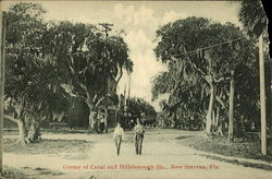 Corner Of Canal And Hillsborough Sts New Smyrna Beach, FL Postcard Postcard