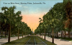 View Of Main Street Jacksonville, FL Postcard Postcard