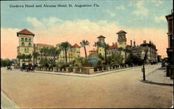 Cordova Hotel And Alcazar Hotel St. Augustine, FL Postcard Postcard