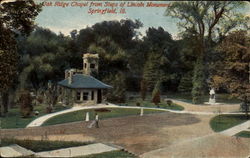 Oak Ridge Chapel From Steps Of Lincoln Monument Springfield, IL Postcard Postcard