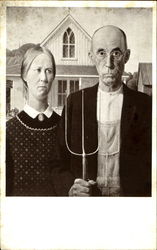 American Gothic Art Postcard Postcard