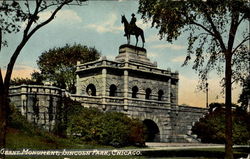 Grant Monument, Lincoln Park Postcard