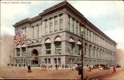 Public Library Chicago, IL Postcard Postcard