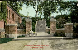 Entrance To The Old Burial Hill Postcard