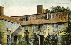 Rear View Old Witch House Postcard