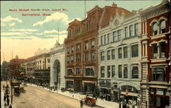 Main Street North From Court St Postcard