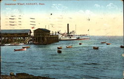 Steamboat Wharf Postcard